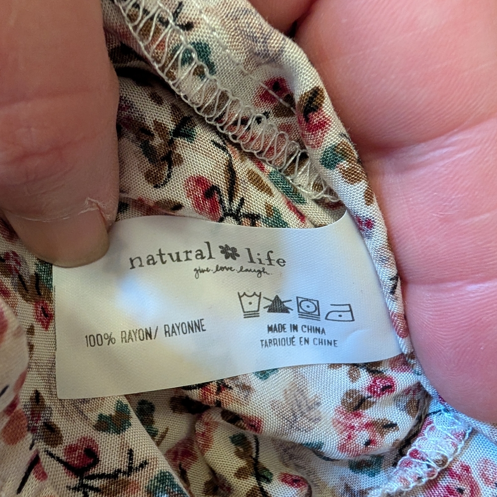 NWT Natural Life Floral Print Top - Picture 5 of 6